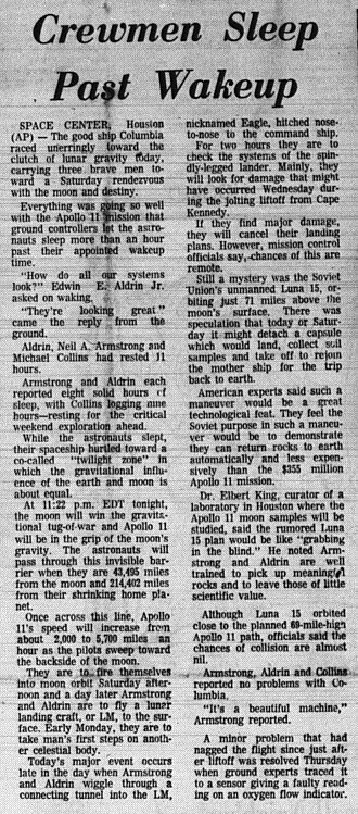 The Eagle Archives: July 18, 1969